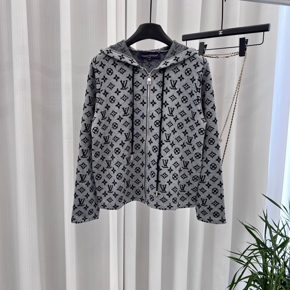 Louis Vuitton Gray Monogram Hoodie - Picture 1 of 8